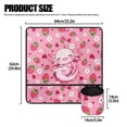 thumbnail image 5 of HELLHERO Beautiful & Practical Fusion Sewing Machine Pad Waterproof Durable for Woman Gifts Travelling, Salamander Strawberry Pattern, 5 of 5