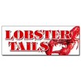thumbnail image 1 of 36" Lobster Tails Decal Sticker Seafood Fresh Dinner Special Catch Caught, 1 of 2