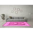 thumbnail image 3 of Ahgly Company Indoor Rectangle Abstract Pink Modern Area Rugs, 7' x 10', 3 of 4