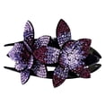thumbnail image 4 of Mcolor Rhinestone Double Flower Hair Clip for Women Girls, Crystal Duckbill Clip Hairpin with Teeth Non-Slip Women Elegant Hair Dovetail Clips for Thick Long Hair Accessories, 4 of 8