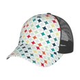 thumbnail image 7 of Zufioo Colorful Geometric Print Mesh Baseball Cap, Adjustable Sport Travel Hat Accessory for Men and Women, 7 of 7