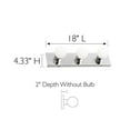 thumbnail image 6 of Design House Strip 3-Light Dimmable Contemporary Vanity Light, Polished Chrome, 6 of 14