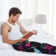 thumbnail image 5 of Balery Colorful Dragonflies Pantalones de pijama para hombre, pijama ultraligero, pantalón de descanso-Small, 5 of 6