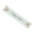 thumbnail image 3 of Rdsfhsp Happy Easter Table Runner 13x72 Inches, Bunny Rabbit Floral Spring Holiday Farmhouse Polka Dot Green Burlap Indoor Table Decorations for Home Kitchen Dining Table, 3 of 5