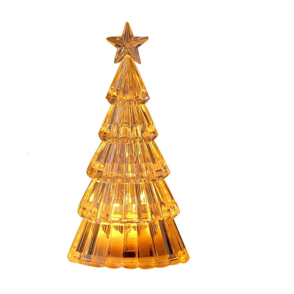 Fiaya Women Christmas Tree Candle Light, Christmas Tree Shape Fairy Lamp, LED Battery Operated Night Light for Wedding Birthday Xmas Desktop Decorations