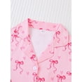 thumbnail image 5 of Big Girls Two Piece Outfits Print Short Sleeve Tops and Shorts Nightwear Outfits Size 10-11T, 5 of 6