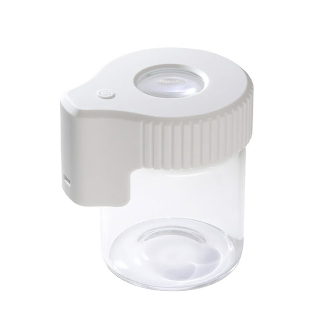 Sokhug Bocal en Verre avec Lumière, Bocal de Rangement Transparent à LED Lumineux Hermétique