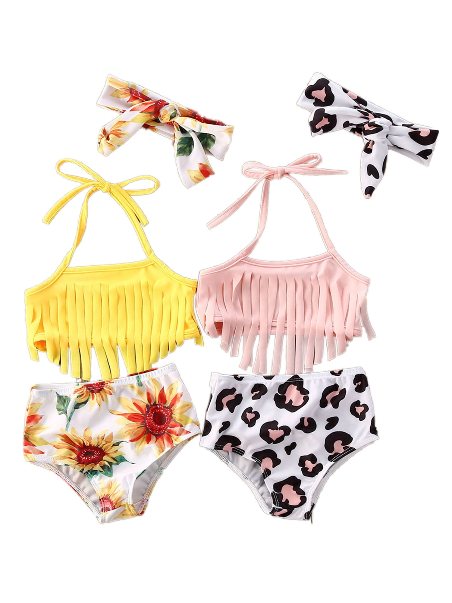 girls sunflower bathing suit