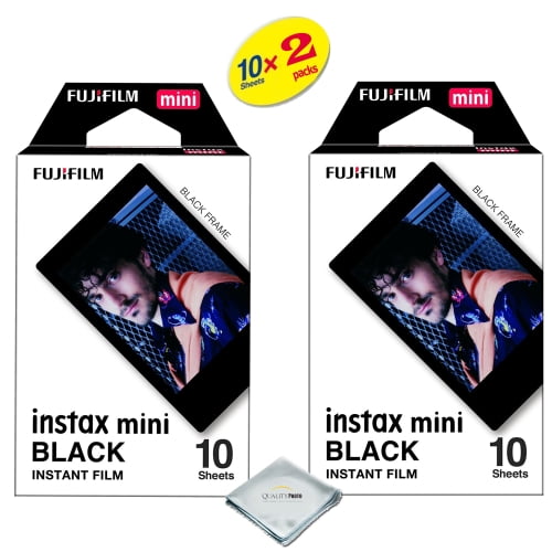 Fujifilm Instax Mini 8 Instant Film 2 Pack Sheets Value Set For Fujifilm Instax Mini 8 Cameras Black Walmart Com