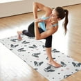 thumbnail image 6 of French Bulldog Hot Yoga Mat Towel Non Slip for Hot Yoga - Quick-Drying Yoga Mat Cover with 4 Corner Pockets with Travel Bag - Hot Yoga Towel Non Slip 74"x26", 6 of 6