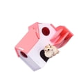 thumbnail image 3 of Casa para Hámster de , , Casa para Roedores Accesorios para Hámster Dorado Jaula para Hámster, Rosado Baoblaze Hamster Wooden House, 3 of 6