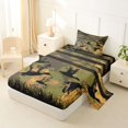 thumbnail image 2 of Manfei Mallard Duck Twin Sheets,Rustic Farmhouse Bedding,Pixeled Camouflage Decor,3-Piece,1 Fitted Sheet and 1 Pillowcase, 2 of 6