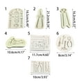 thumbnail image 2 of Milue Silicone Cake Decorating Tools Fondant Chocolate Mould Biscuits Silicone Mold, 2 of 16