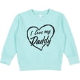 thumbnail image 2 of Inktastic I Love My Daddy in Black Chalk Heart Toddler Sweatshirt, 2 of 4
