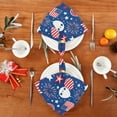 thumbnail image 6 of Iauyy Satin Napkins Set of 1- Patriotic Balloon Pattern DIY Printing Decoration Cloth Napkin- Easy Care for Home/Party, 6 of 8