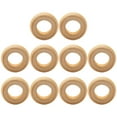 thumbnail image 3 of Miangastore 10Pcs Rustic Wood Serviette Buckles Natural Style for Family Dinner Khaki, 3 of 7