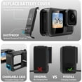 thumbnail image 2 of czcpp-FitStill Étui de Protection en Silicone Noir pour Go Pro Hero 13 Noir, Protection Latérale de Batterie & Protecteurs d'Écran & Capuchons de Lentille & Lanière pour Go Pro Hero 13 Kit d'Accessoires Noirs, 2 of 4
