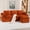 Orange, variant on 104" Corduroy Modular Sofas Couch, Contemporary Sofa with Compressed Sponge, Modern Accent Couch with Detachable Cushions for Living Indoor Areas, Emerald