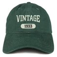 thumbnail image 1 of Trendy Apparel Shop Vintage 1933 Embroidered 85th Birthday Relaxed Fitting Cotton Cap, 1 of 2