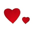 thumbnail image 2 of Altotux Red Heart Sew on Patch Applique Sewing Notions Romantic Love Valentine's Day DIY Craft Supplies By 2 Pieces (1.25" x 1.125"), 2 of 2