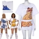 thumbnail image 2 of Disfraz de ABBA Disfraz de chica ABBA Anni-Frid Agnetha Cosplay Vestido de gato ABBA Disfraz de mujer ABBA de los años 70 Vestido vintage Camiseta, 2 of 5