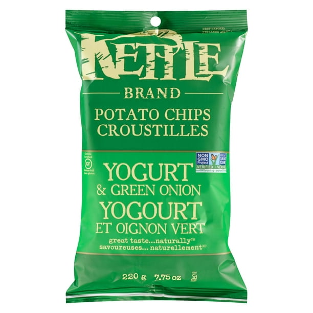 Kettle Chips Croustilles yogourt et oignon vert Sans gluten