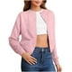 thumbnail image 2 of Cárdigan de punto para mujer, color liso, cuello redondo, suéter con botones, cárdigan, top para mujer, 2 of 8