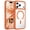 Orange, variant on GAOBAO Magnetic Clear Case for iPhone 17 Pro Max, Compatible with MagSafe, Shockproof Bumper with Camera Control Button Cutout, Anti-Yellowing Slim Cover, Pink