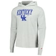 thumbnail image 2 of Men's League Collegiate Wear Ash Kentucky Wildcats Team Stack Tumble Long Sleeve Hooded T-Shirt, 2 of 3