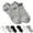 29# Gray, variant on No Show Socks Womens Low Cut Non Slip Cute Ruffle Ankle Socks,White