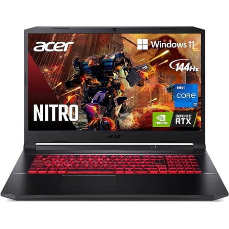 Acer Nitro 5 17.3" FHD 144Hz i7-11800H 16 1TB RTX 3050 Ti AN517-54 - BLACK/RED