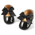 thumbnail image 6 of Meckior Baby Girls Shoes Infant Mary Jane Bowknot Soft Sole PU Leather Newborn First Walker Cirb Shoes, 6 of 6