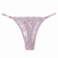 thumbnail image 4 of Sakmal Lace Women's Panties Butt Lifting Thong Cheeky Panties Gray Breathable Womens Underwear M, 4 of 4