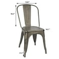 thumbnail image 5 of Homall Chaise de Salle à Manger Bistro Lot de 4, Gunmetal, 5 of 5