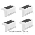 thumbnail image 2 of White1 Black ShellStep Deck Lámpara de luz solar Led Iluminación impermeable para escaleras al aire libre para decoración de patio Luces solares de jardín, 2 of 4