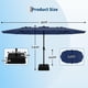 thumbnail image 4 of Qinaqin 15FT Patio Umbrella con Base cm de Profundidadouble-Sided Rectangular Outdoor Ideal para Backyard Garden Profundidadck Swimming Pool Azul Marino, 4 of 5