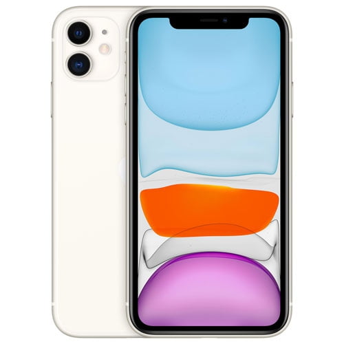 Téléphone Intelligent Déverrouillé Apple iPhone 11 Blanc 256 Go Remis à Neuf Bon