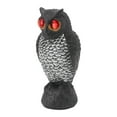 thumbnail image 1 of Ahuyentador De Pájaros Búho Con Ojos Rojos, Plástico Fino Resistente Al Desgaste Ahuyenta A Los Pájaros Para Patios, Parques, Céspedes Al Aire Libre, 1 of 7