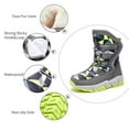 thumbnail image 2 of Yunkctuk Boys and Girls Snow Boots, Waterproof Winter Boots, Children's Non Slip Boots (for Little/Big kids), 2 of 7