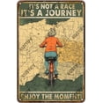 thumbnail image 1 of Funny Sign Its Not A Race Its A Journey Enjoy The Moment Metal Tin Sign Wall Decor for Kitchen Outdoor Yard Window Fence 12×16 Inch, 1 of 5