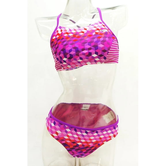Speedo Electric Purple 2 Pc. Set Bikini Top & Bottom Set Big Girls Swimwear 16