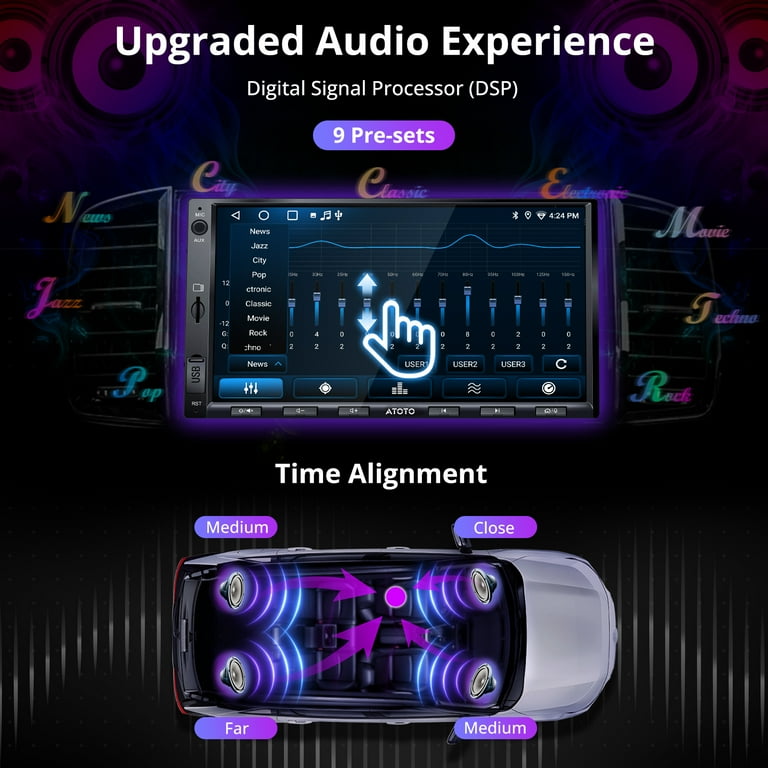 ATOTO 7inch Car Stereo Android Double Din Car Audio, 2G+32G ATOTO 7inch Car Stereo Android Double Din Car Audio, 2G+32G