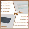 thumbnail image 4 of Teal Gray Stair Treads Non Slip for Steps White Gradient Rustic Striped Minimalist Country 4 Pcs Reusable Adhesive Stair Runner Mats for Dogs Elders Carpet Treads Rugs for Staircase 8x30 In, 4 of 9