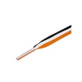 thumbnail image 3 of 2 Pares Cordones de lona planos para hombres y mujeres Negro Blanco Naranja 100cm/39.37, 3 of 6