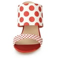 thumbnail image 3 of BLISSFUL STEP Women's Printed Stiletto Heels Slides Sandals, 3 of 7