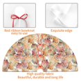 thumbnail image 4 of Picia Seashells Print Christmas Tree Skirt , Christmas Tree Skirt Ornaments for Merry Christmas Holiday Party Decorations Indoor Outdoor-30", 4 of 7