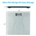thumbnail image 5 of Ktaxon Bathroom Weight Scale, Highly Accurate Digital Bathroom Body Scale, Measures Weight up to 180kg/396 lbs., White, 5 of 13