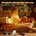 thumbnail image 2 of Neoglint Set of 2 Industrial Table Lamps, Black Touch Control 3-Way Dimmable, 2 USB Ports & AC Outlet Bedside Nightstand Lamps, 2 of 9
