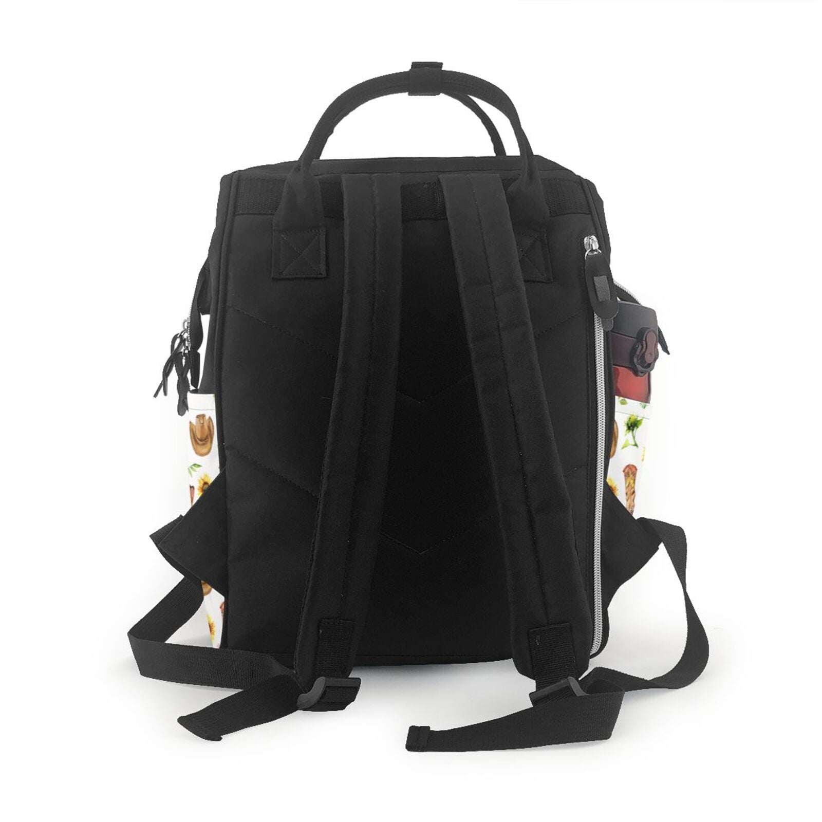 Fuzoiu Rustic Western Charm Print Diaper Bag Backpack,Baby Essentials Travel Tote,Multi function Waterproof Diaper Bag, Travel Essentials Baby Bag - Unisex