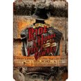 thumbnail image 1 of Placa Metal Vintage Occidental Pintura Hierro Rectangular Pared 20x30cm, 1 of 9